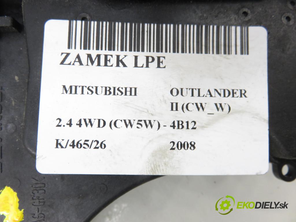 MITSUBISHI OUTLANDER II (CW_W) SUV 2008 125,00 2.4 MIVEC 4WD (CW5W) - 4B12 2360,00 zámok