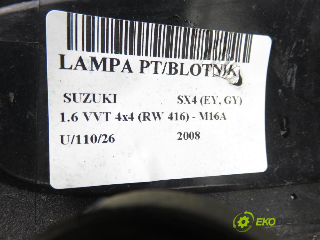 SUZUKI SX4 (EY, GY) CROSSOVER 2008 79,00 1.6 VVT 4x4 (RW 416) 107 - M16A 1586,00 Svetlo pravé zadné