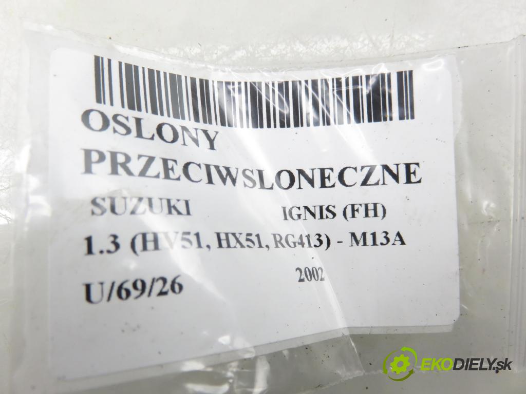 SUZUKI IGNIS (FH) HB 2002 61,00 1.3 (HV51, HX51, RG413) - M13A 1328,00 kryty protislnečné