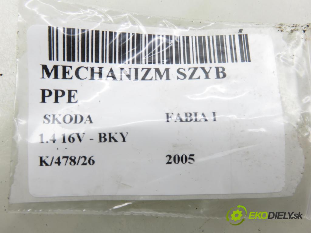SKODA FABIA I (6Y2) HB 2005 55,00 1.4 16V - BKY 1390,00 Motorček sťahovania okien PP 6Y1959802