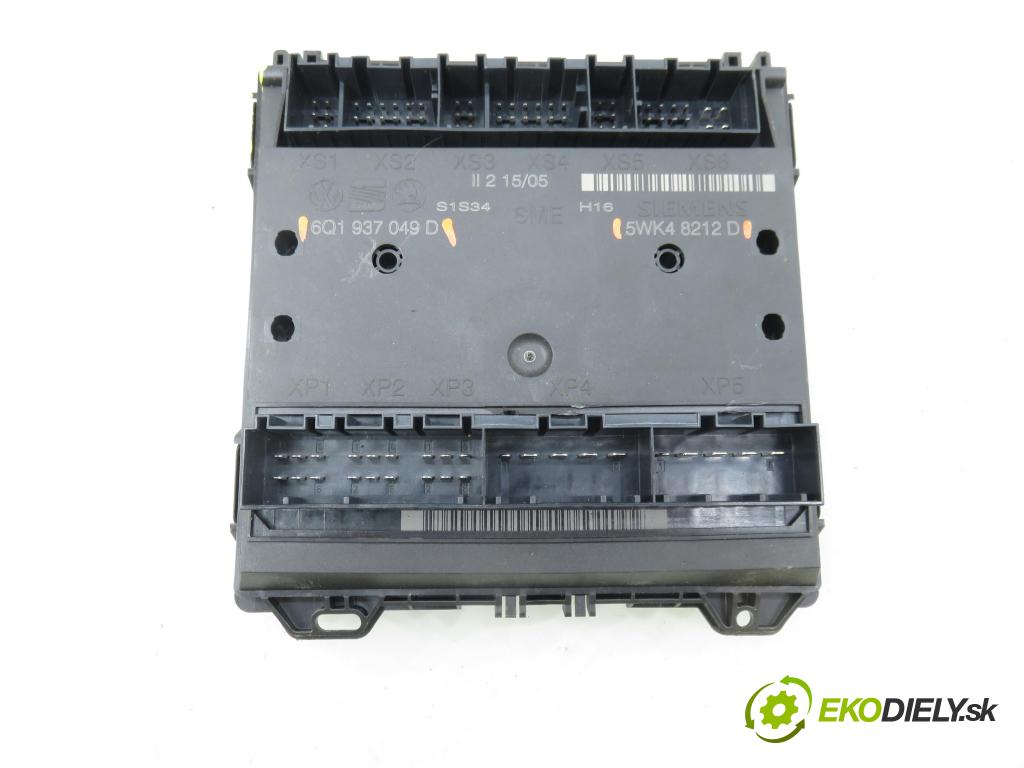 SKODA FABIA I (6Y2) HB 2005 55,00 1.4 16V - BKY 1390,00 MODUL komfortu 6Q1937049D ; 5WK48212D