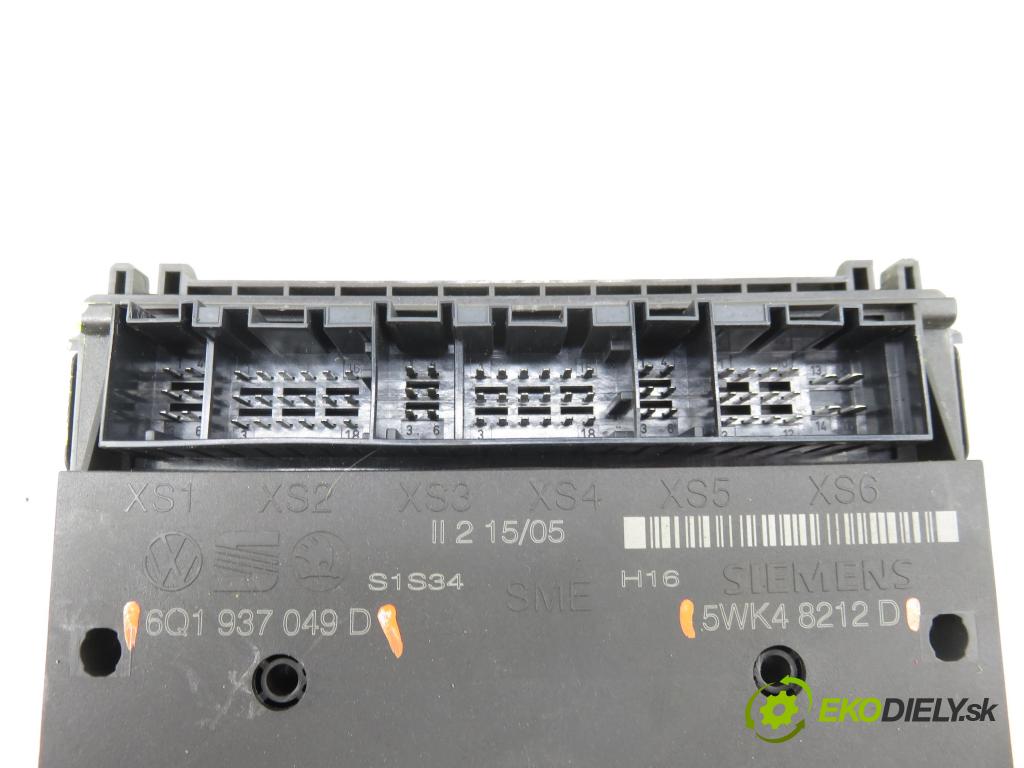 SKODA FABIA I (6Y2) HB 2005 55,00 1.4 16V - BKY 1390,00 MODUL komfortu 6Q1937049D ; 5WK48212D