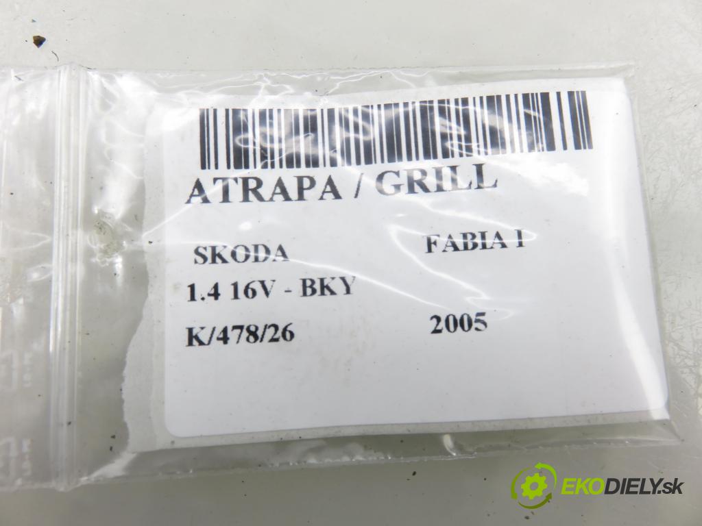 SKODA FABIA I (6Y2) HB 2005 55,00 1.4 16V - BKY 1390,00 Mriežka / maska 6Y0853668B