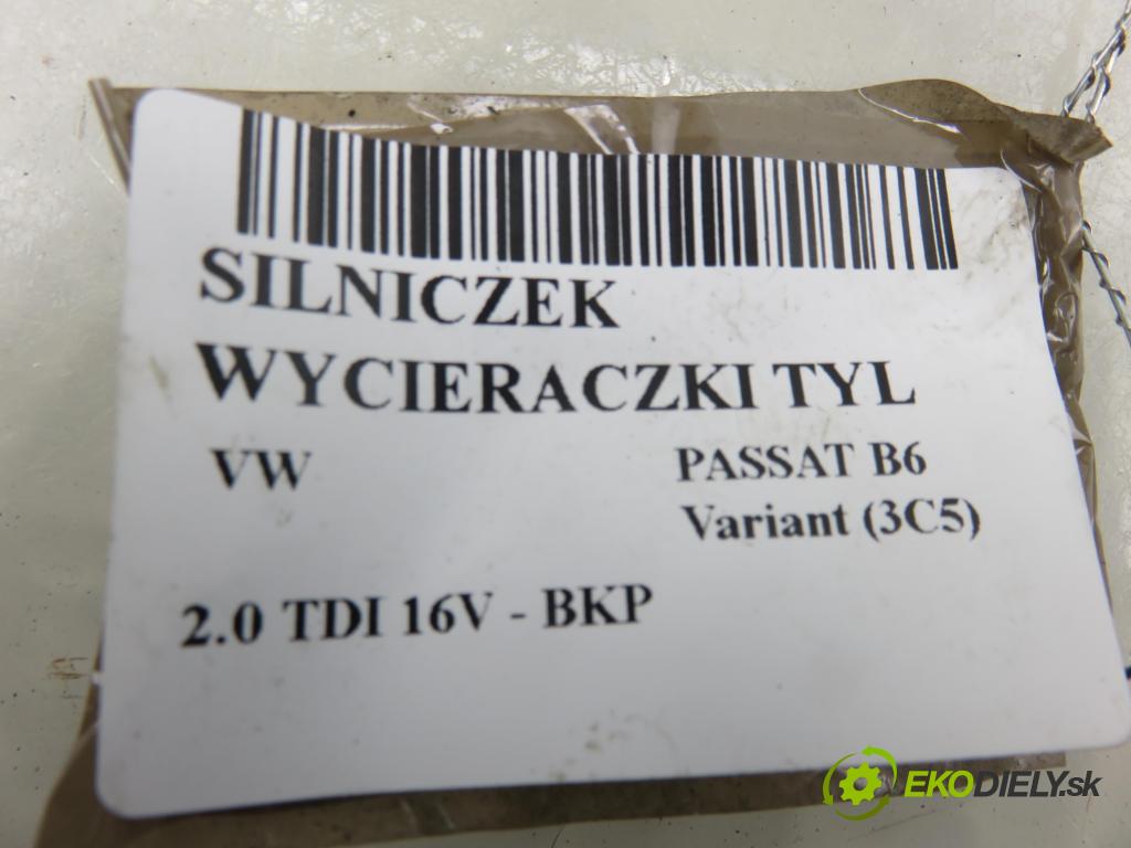 VW PASSAT B6 Variant (3C5) KOMBI 2006 103,00 2.0 TDI 16V - BKP 1968,00 Motorček stierače zadné 3C9955711A ; 53032812