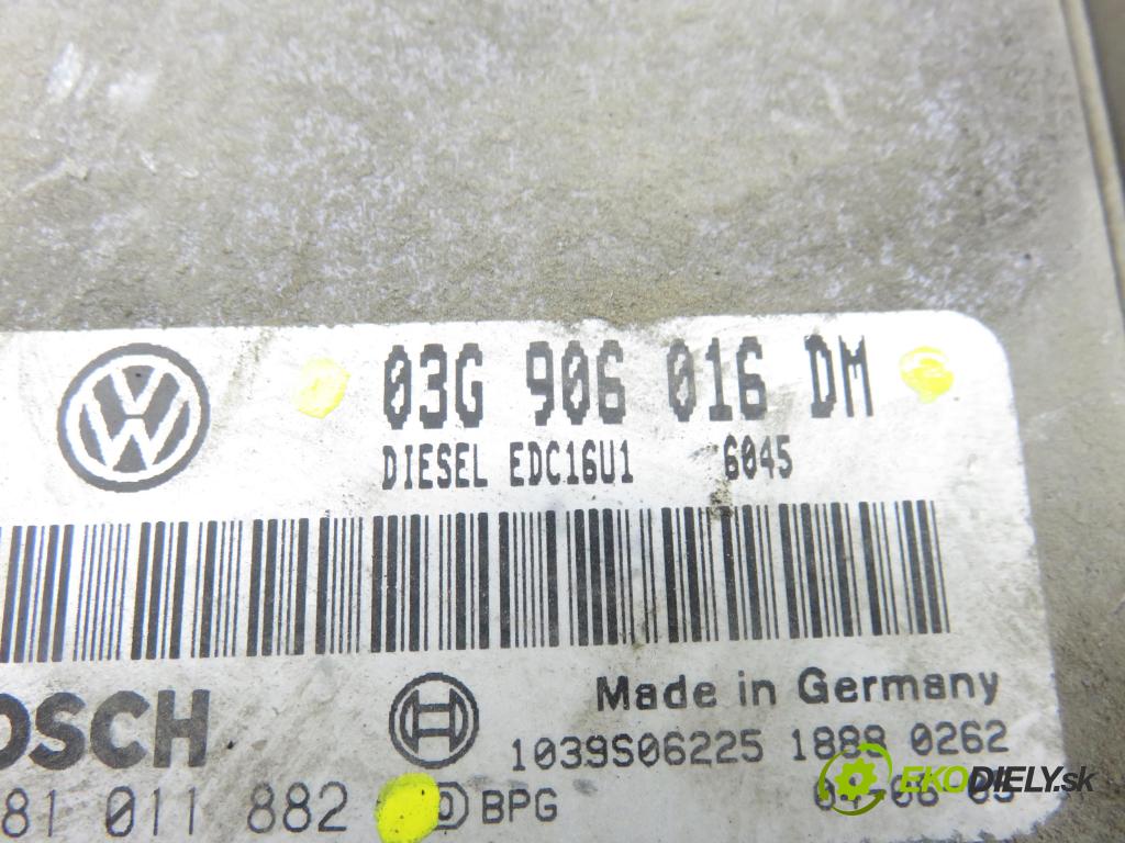 VW CADDY III Variant (2KB, 2KJ, 2CB, 2CJ) KOMBIVAN 2005 77,00 1.9 TDI - BJB 1896,00 Riadiaca jednotka Motor 03G906016DM ; 0281011882