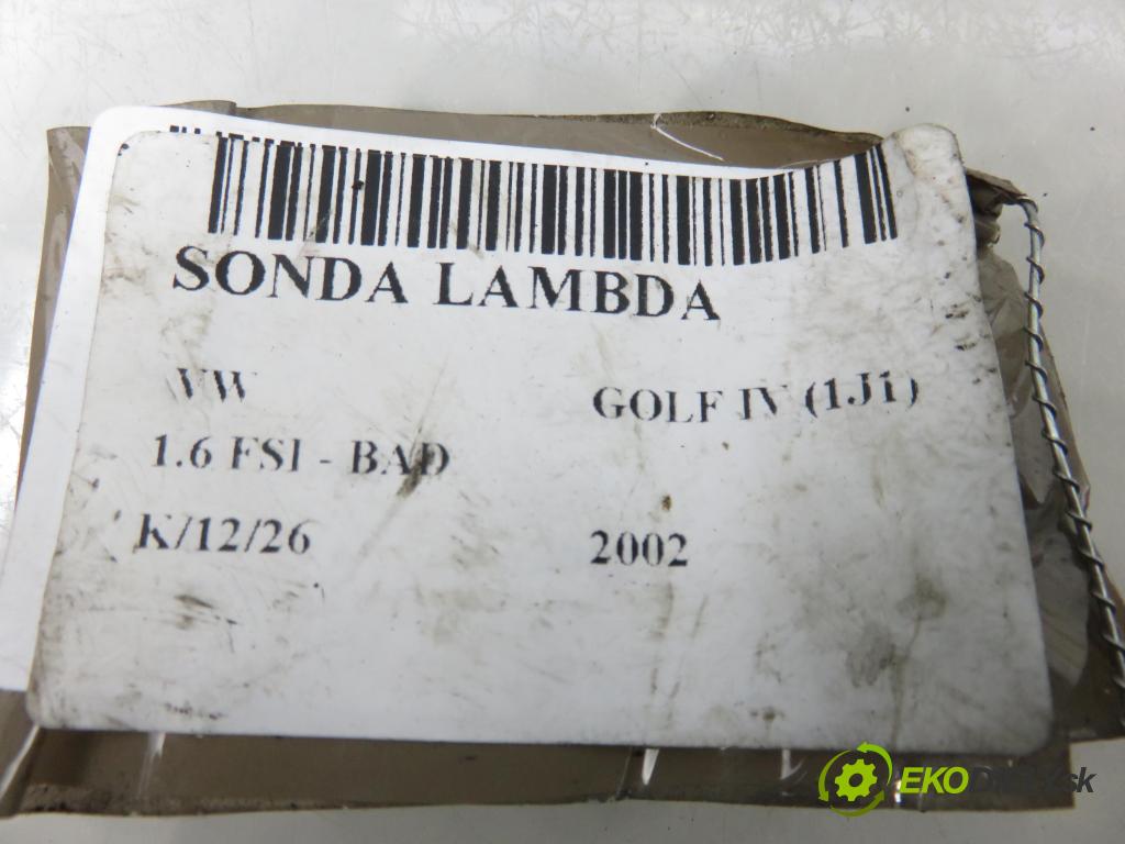 VW GOLF IV (1J1) HB 2002 81,00 1.6 FSI - BAD 1598,00 sonda lambda NZA04V1 (Lambda sonda)