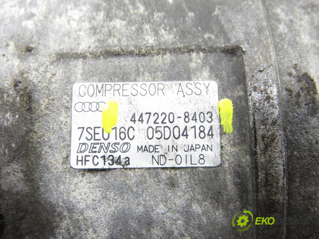 AUDI A4 (8E2, B6) SEDAN 2002 74,00 1.9 TDI PD 101 - AVB 1896,00 KOMPRESOR: klimatizácie 4472208403 (Kompresor klimatizácie)