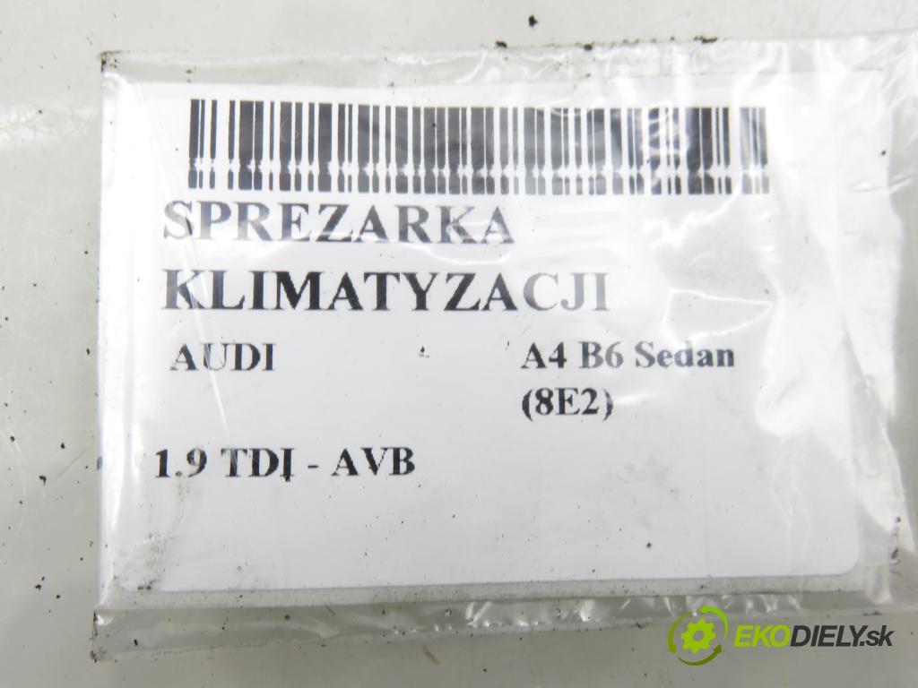 AUDI A4 (8E2, B6) SEDAN 2002 74,00 1.9 TDI PD 101 - AVB 1896,00 KOMPRESOR: klimatizácie 4472208403 (Kompresor klimatizácie)