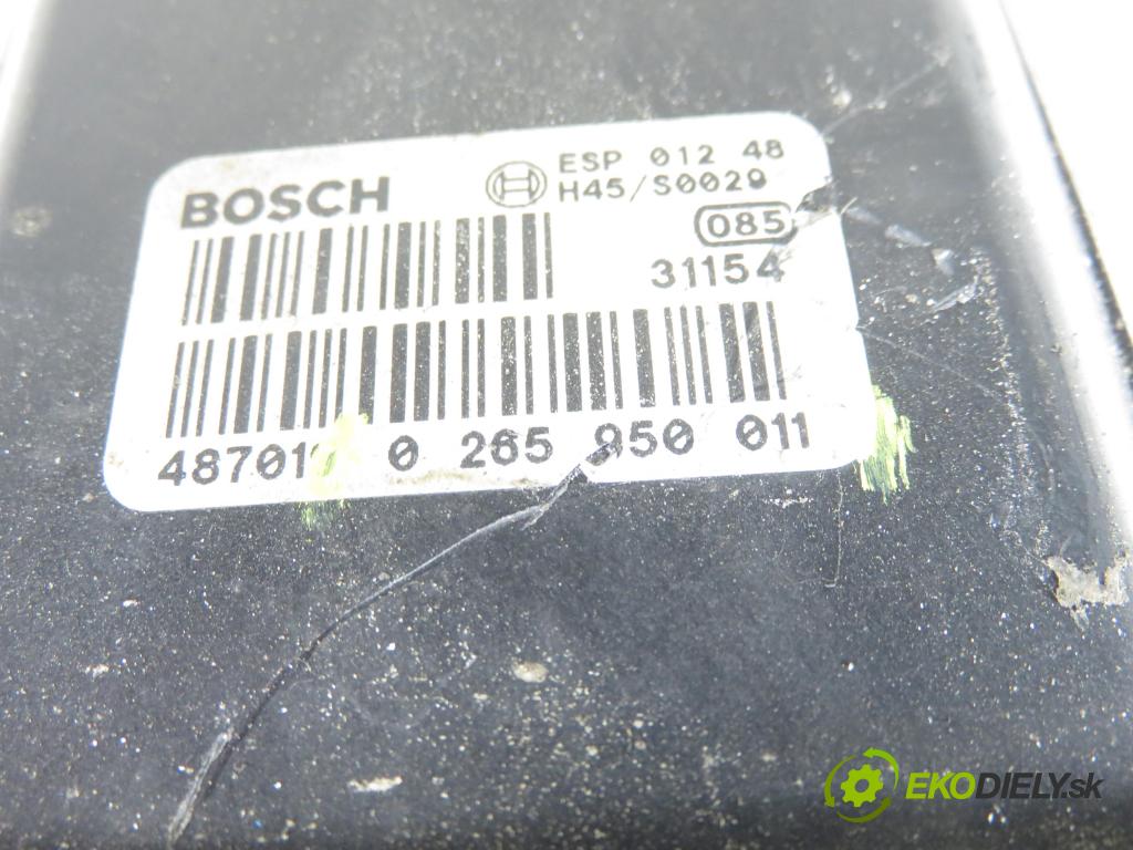 AUDI A4 (8E2, B6) SEDAN 2002 74,00 1.9 TDI PD 101 - AVB 1896,00 pumpa ABS 0265950011 ; 8E0614517 ; 0265225048 (Pumpa ABS)