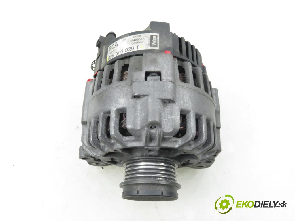 AUDI A4 (8E2, B6) SEDAN 2002 74,00 1.9 TDI PD 101 - AVB 1896,00 Alternátor 028903029T (Alternátor)