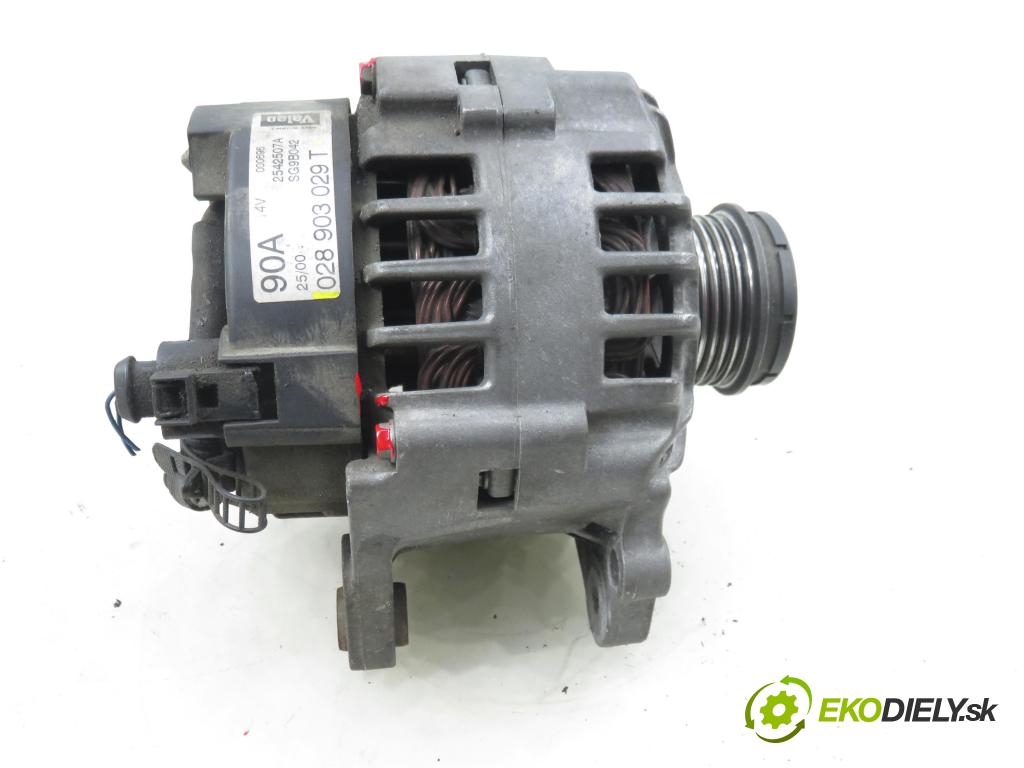 AUDI A4 (8E2, B6) SEDAN 2002 74,00 1.9 TDI PD 101 - AVB 1896,00 Alternátor 028903029T (Alternátor)