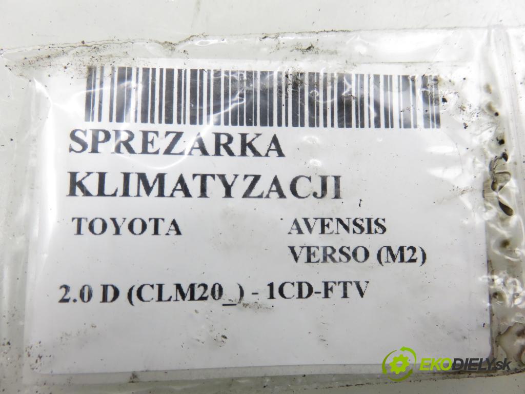TOYOTA AVENSIS VERSO (_M2_) MINIVAN 2003 85,00 2.0 D (CLM20_) - 1CD-FTV 1995,00 KOMPRESOR: klimatizácie 4472204222 (Kompresor klimatizácie)
