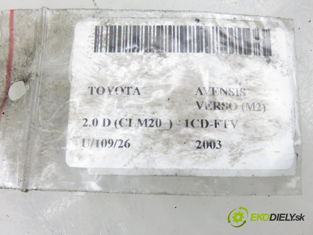 TOYOTA AVENSIS VERSO (_M2_) MINIVAN 2003 85,00 2.0 D (CLM20_) - 1CD-FTV 1995,00 VENTIL EGR 2562027090 ; 1350008110
