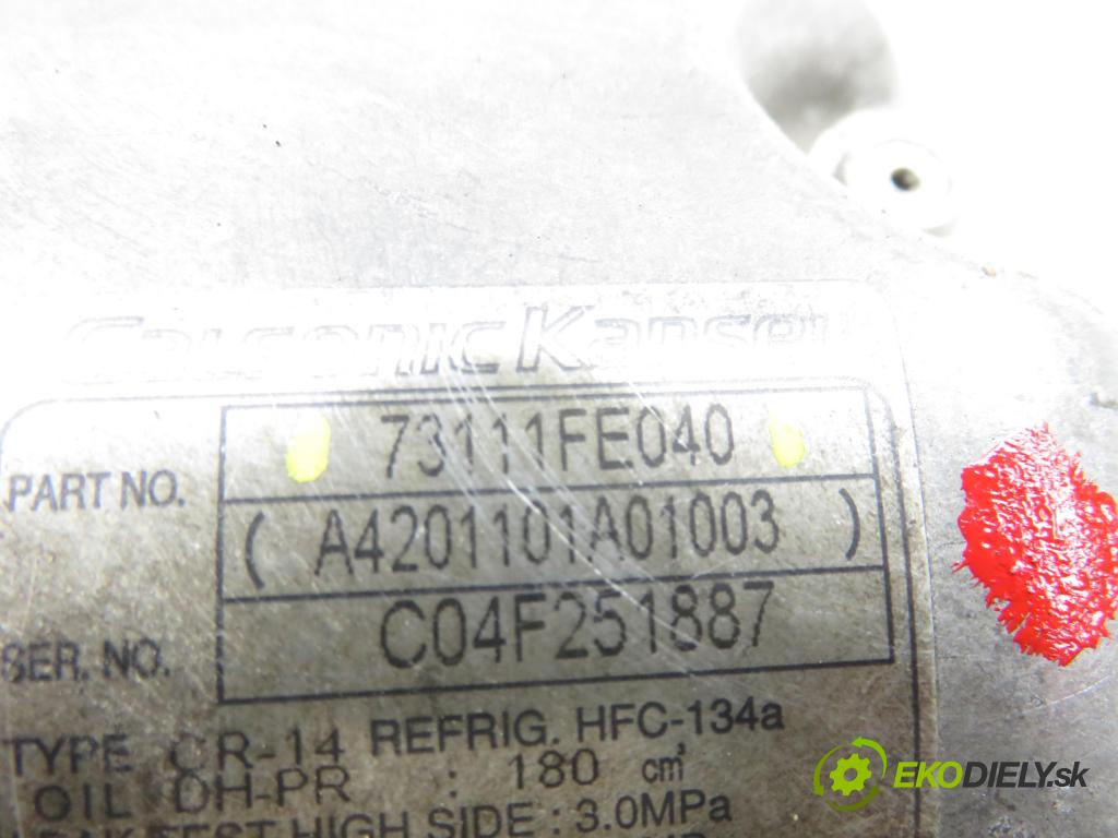 SUBARU IMPREZA kombi (GG) KOMBI 2005 123,00 2.5 167 2457,00 KOMPRESOR: klimatizácie 73111FE040 (Kompresor klimatizácie)