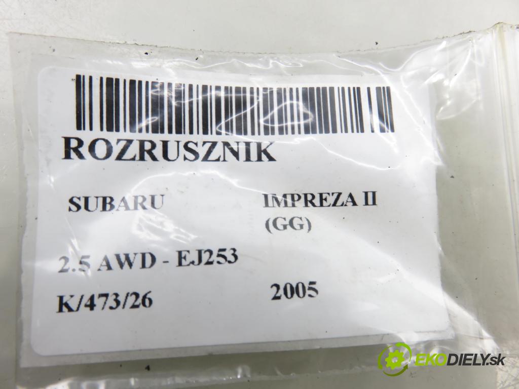 SUBARU IMPREZA kombi (GG) KOMBI 2005 123,00 2.5 167 2457,00 Štartér M000T20171 (Štartér)