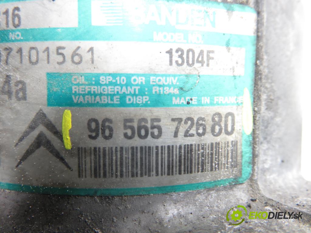 PEUGEOT 407 SW (6E_) KOMBI 2003 80,00 1.6 HDi 110 - 9HZ (DV6TED4) 1560,00 KOMPRESOR: klimatizácie 9656572680 (Kompresor klimatizácie)