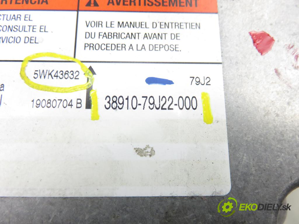 SUZUKI SX4 (EY, GY) CROSSOVER 2008 79,00 1.6 VVT 4x4 (RW 416) 107 - M16A 1586,00 MODUL air BAG 3891079J22000 ; 5WK43632