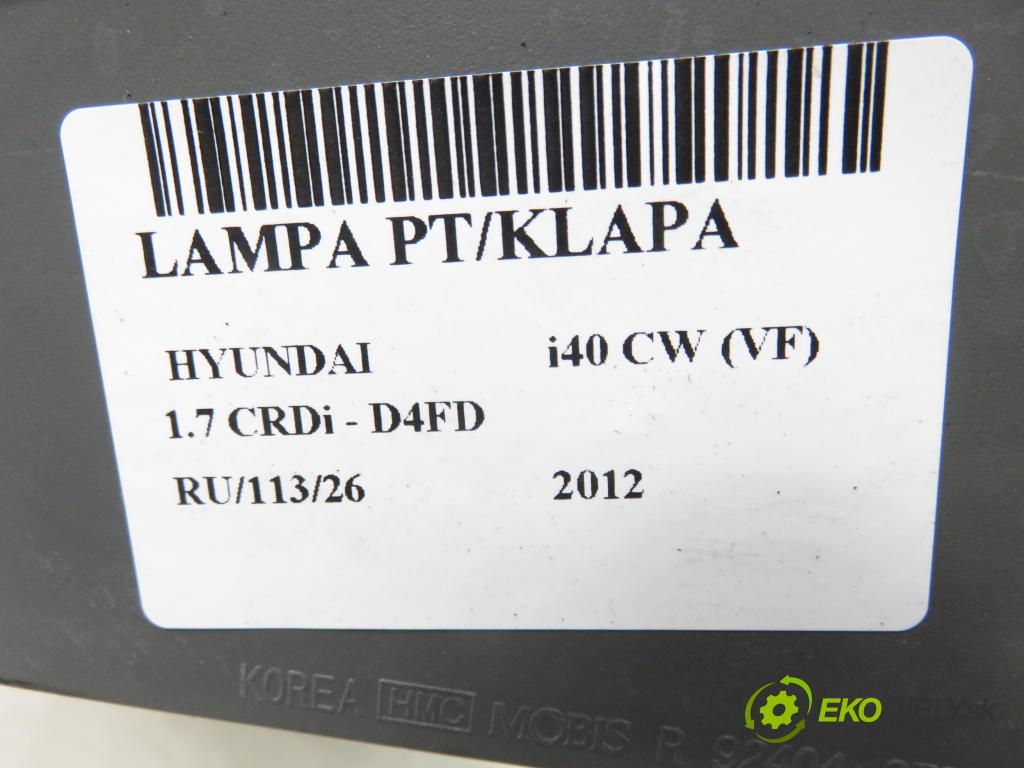 HYUNDAI i40 CW (VF) KOMBI 2012 100,00 1.7 CRDi 136 - D4FD 1685,00 světlo pravé zadní kufr 924043Z000