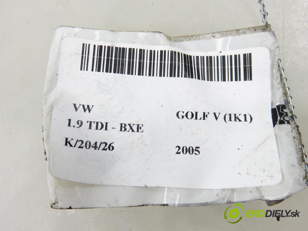 VW GOLF V (1K1) HB 2005 77,00 1.9 TDI - BXE 1896,00 Snímač nárazu 1K0909606 ; 5WK43273 (Snímač nárazu)