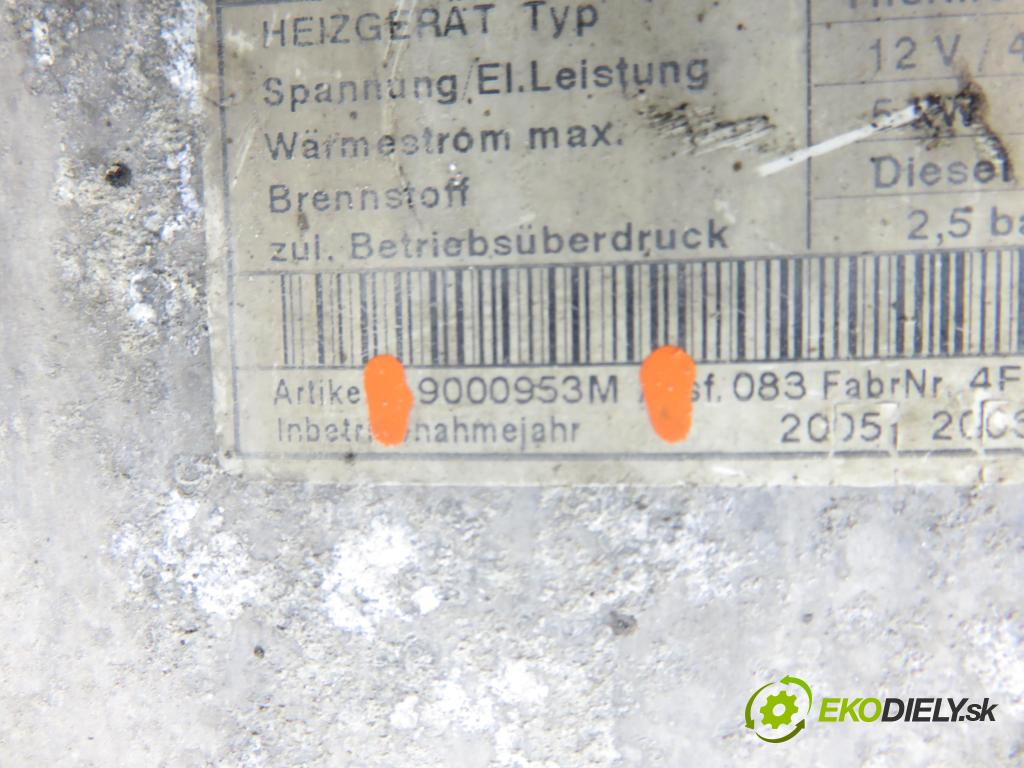 BMW 5 (E60) SEDAN 2005 0,00 530 d - M57 D30 (306D2) 2993,00 Webasto 9000953M (Webasto (nezávislé kúrenie))