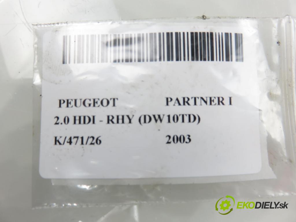 PEUGEOT PARTNER Combispace (5F) KOMBIVAN 2003 66,00 2.0 HDI - RHY (DW10TD) 1997,00 vstřikovač 9636819380 (Vstřikovač paliva)