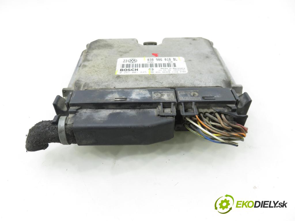 VW BORA (1J2) SEDAN 2000 66,00 1.9 TDI - AGR 1896,00 Riadiaca jednotka Motor 038906018BL ; 0281001845