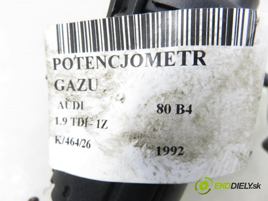 AUDI 80 (8C, B4) SEDAN 1992 66,00 1.9 TDI - 1Z 1896,00 Potenciometer plynu 0205001001 (Potenciometer plynového pedálu)