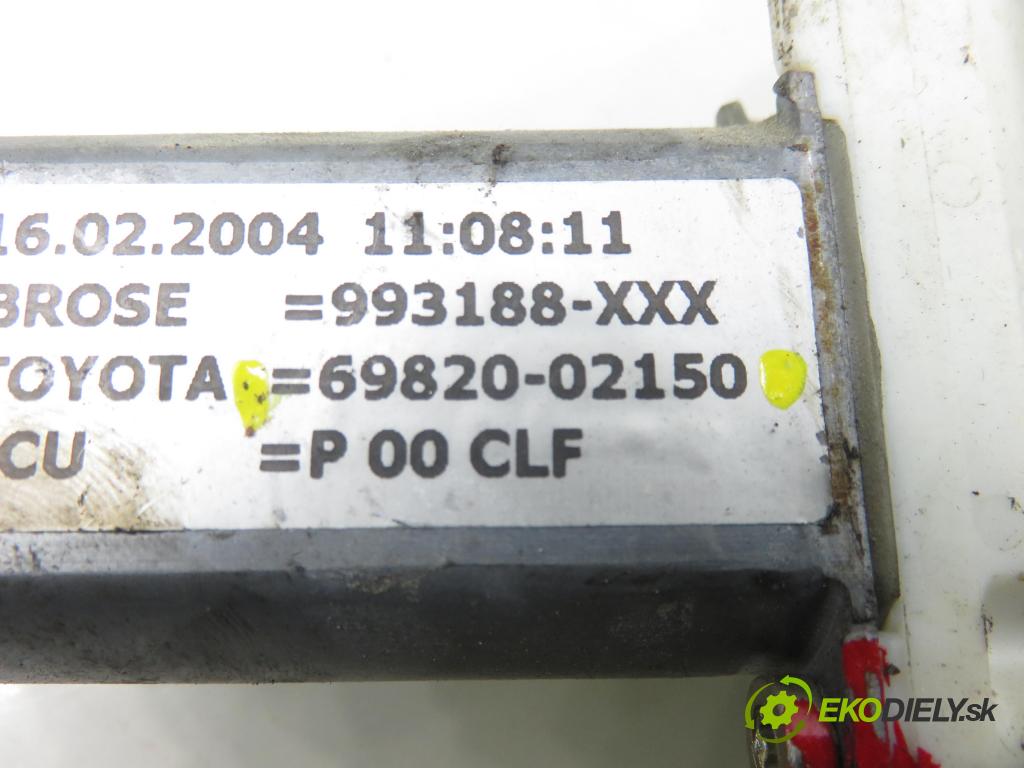 TOYOTA COROLLA kombi (_E12_) KOMBI 2004 66,00 2.0 D-4D (CDE120_) - 1CD-FTV 1995,00 Mechanizmus okien 6982002150