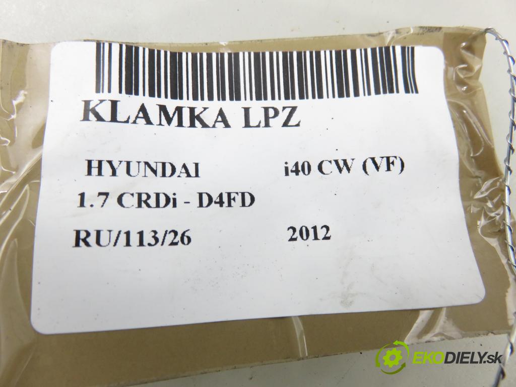 HYUNDAI i40 CW (VF) KOMBI 2012 100,00 1.7 CRDi 136 - D4FD 1685,00 Kľučka LPZ