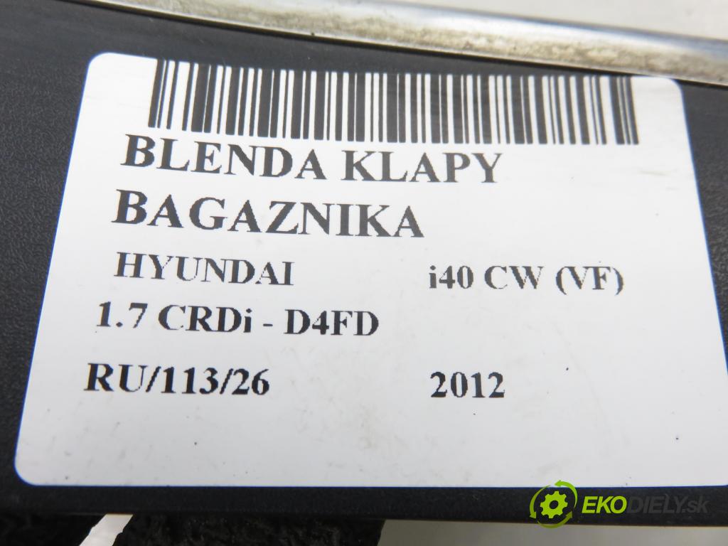 HYUNDAI i40 CW (VF) KOMBI 2012 100,00 1.7 CRDi 136 - D4FD 1685,00 zadní část - čelo dveří kufr 873113Z000
