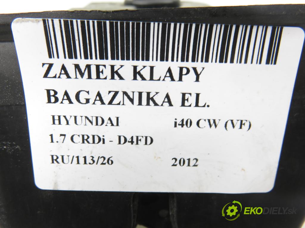 HYUNDAI i40 CW (VF) KOMBI 2012 100,00 1.7 CRDi 136 - D4FD 1685,00 zámok dverí kufor EL.