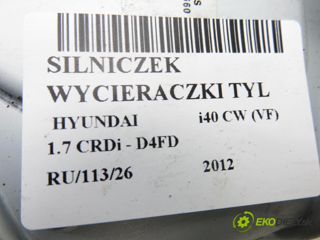 HYUNDAI i40 CW (VF) KOMBI 2012 100,00 1.7 CRDi 136 - D4FD 1685,00 Motorček stierače zadné 987003Z000