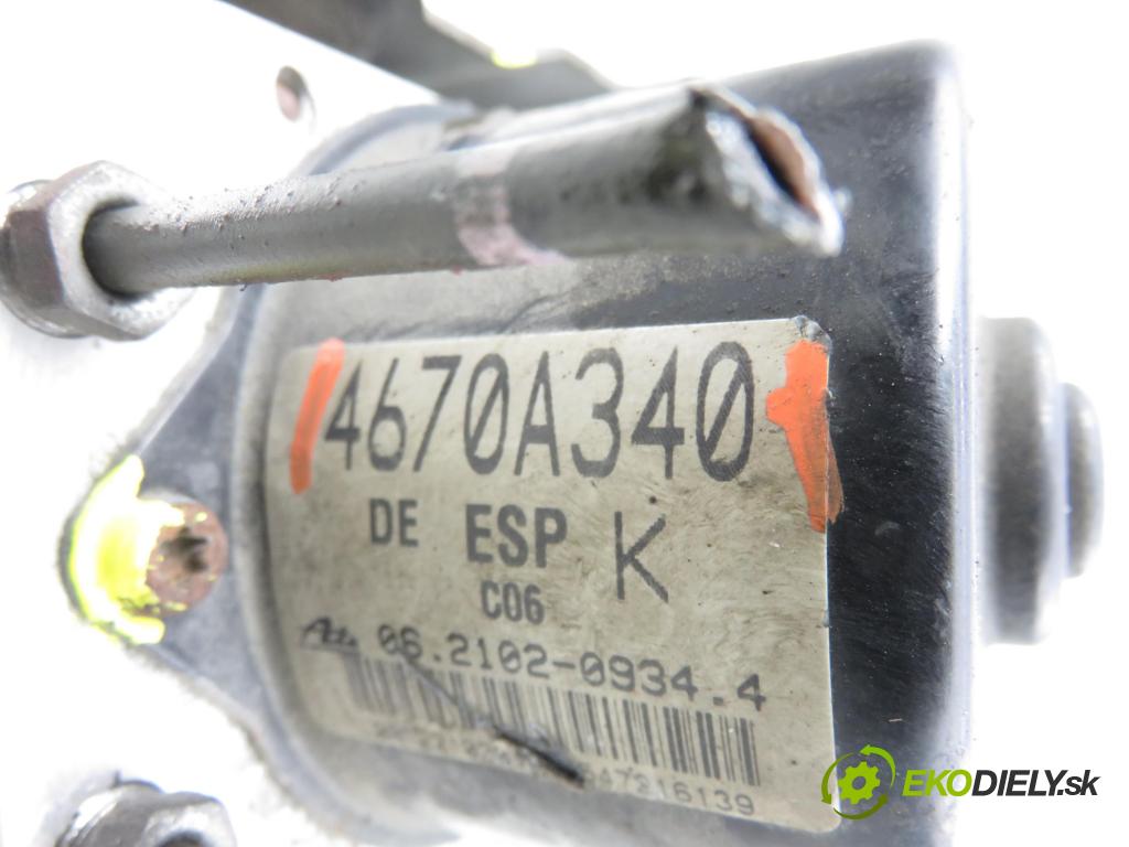 MITSUBISHI OUTLANDER II (CW_W) SUV 2008 125,00 2.4 MIVEC 4WD (CW5W) - 4B12 2360,00 Pumpa ABS 06210951003 ; 4670A340 (Pumpa ABS)