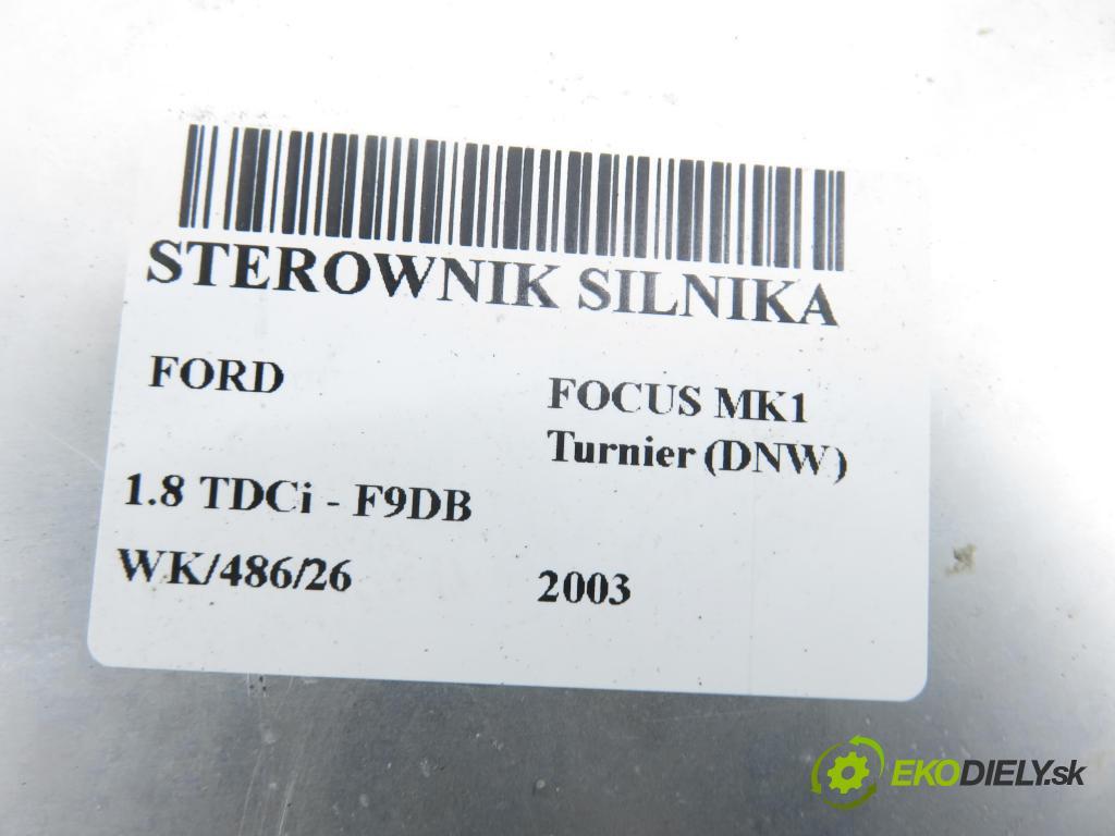 FORD FOCUS Turnier (DNW) KOMBI 2003 85,00 1.8 TDCi - F9DB 1753,00 Riadiaca jednotka Motor 2M5A12A650PD ; R0411C004E ; 12220510