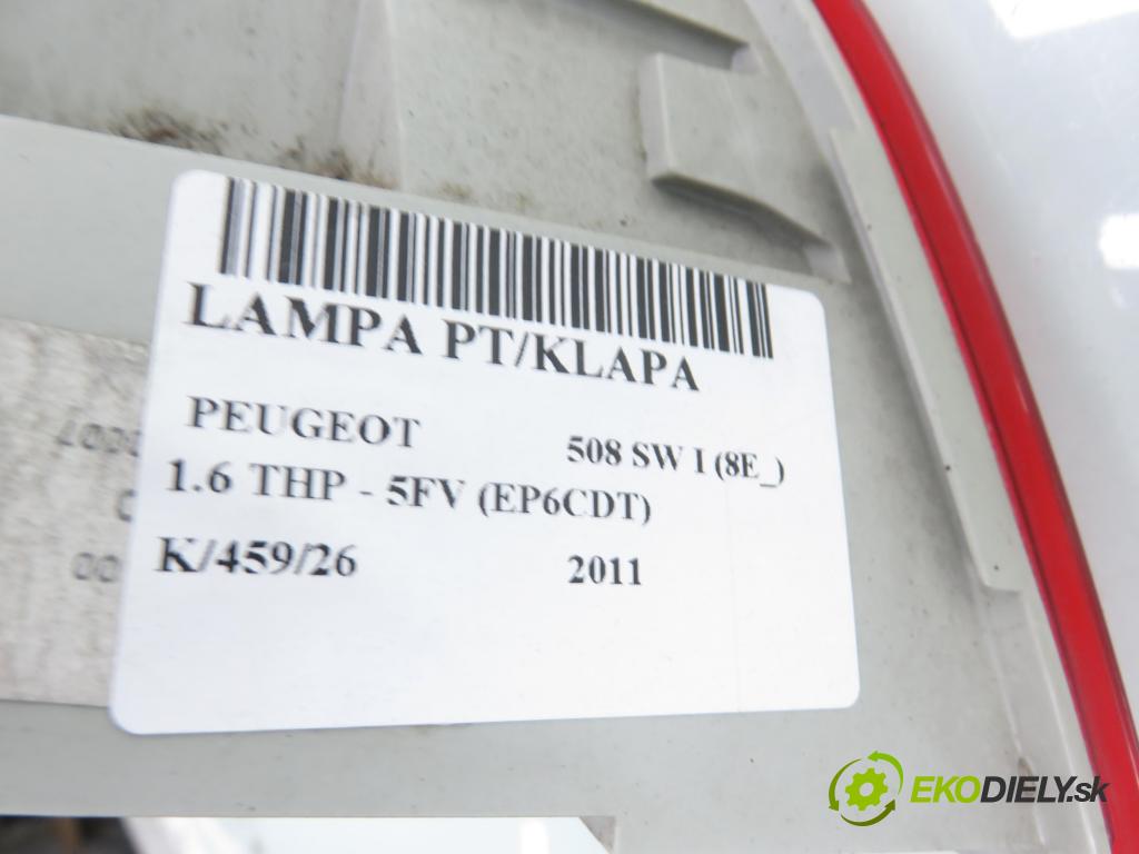 PEUGEOT 508 SW I (8E_) KOMBI 2011 115,00 1.6 THP - 5FV (EP6CDT) 1598,00 světlo pravé zadní kufr