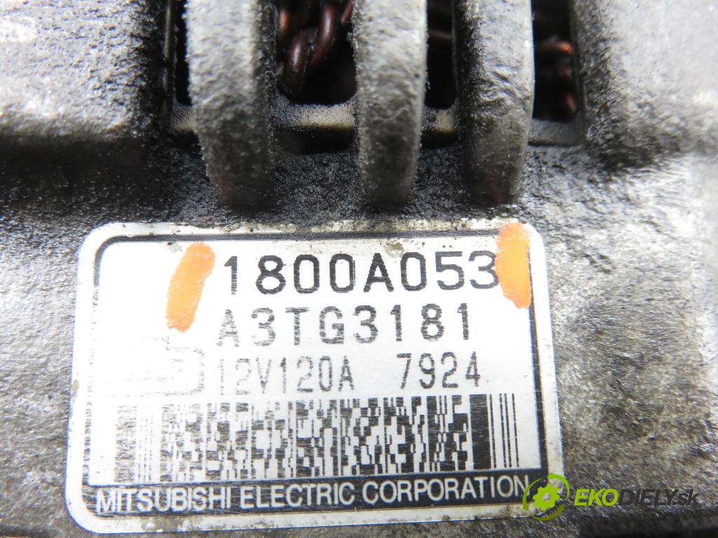 MITSUBISHI OUTLANDER II (CW_W) SUV 2008 125,00 2.4 MIVEC 4WD (CW5W) - 4B12 2360,00 Alternátor 1800A053 (Alternátor)