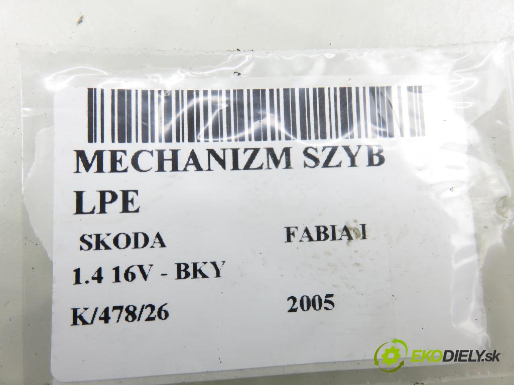 SKODA FABIA I (6Y2) HB 2005 55,00 1.4 16V - BKY 1390,00 Motorček sťahovania okien LP 6Y1959801