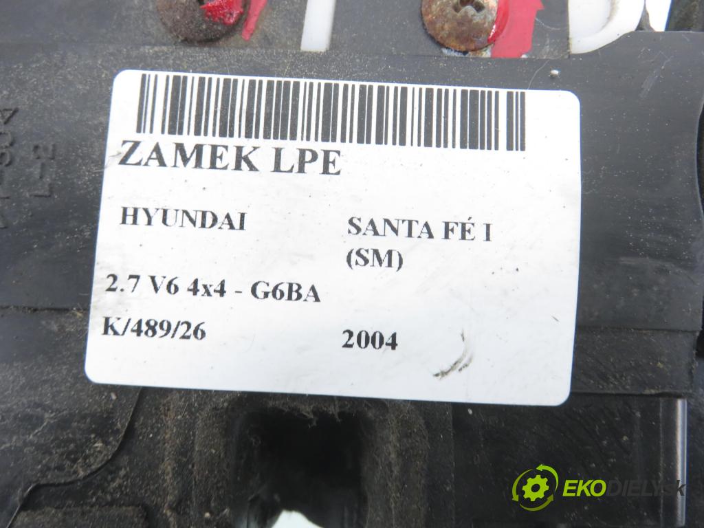 HYUNDAI SANTA FÉ I (SM) SUV 2004 127,00 2.7 V6 4x4 - G6BA 2656,00 zámok