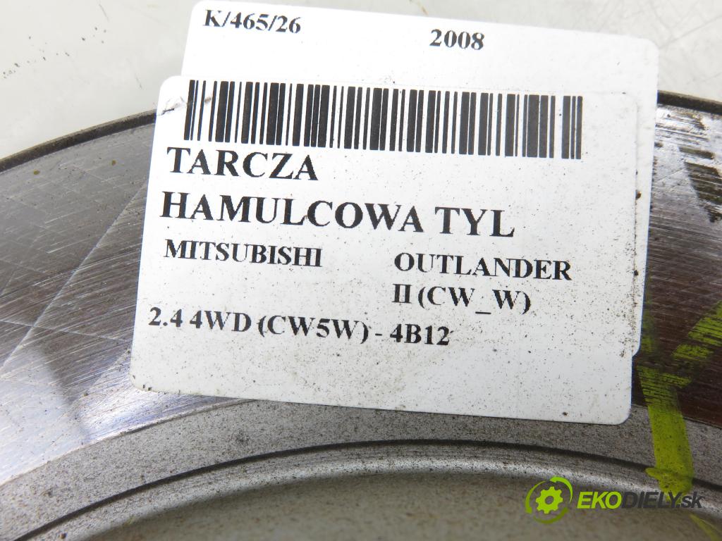 MITSUBISHI OUTLANDER II (CW_W) SUV 2008 125,00 2.4 MIVEC 4WD (CW5W) - 4B12 2360,00 Lamela kotúč brzdová zadné