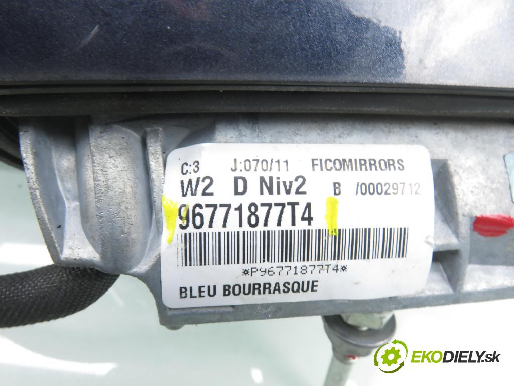 PEUGEOT 508 SW I (8E_) KOMBI 2011 115,00 1.6 THP - 5FV (EP6CDT) 1598,00 Spätné zrkadlo 96771877T