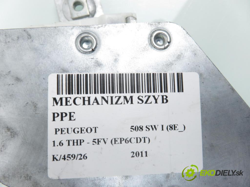PEUGEOT 508 SW I (8E_) KOMBI 2011 115,00 1.6 THP - 5FV (EP6CDT) 1598,00 mechanismus oken PPE 0130822562 ; 9688808180