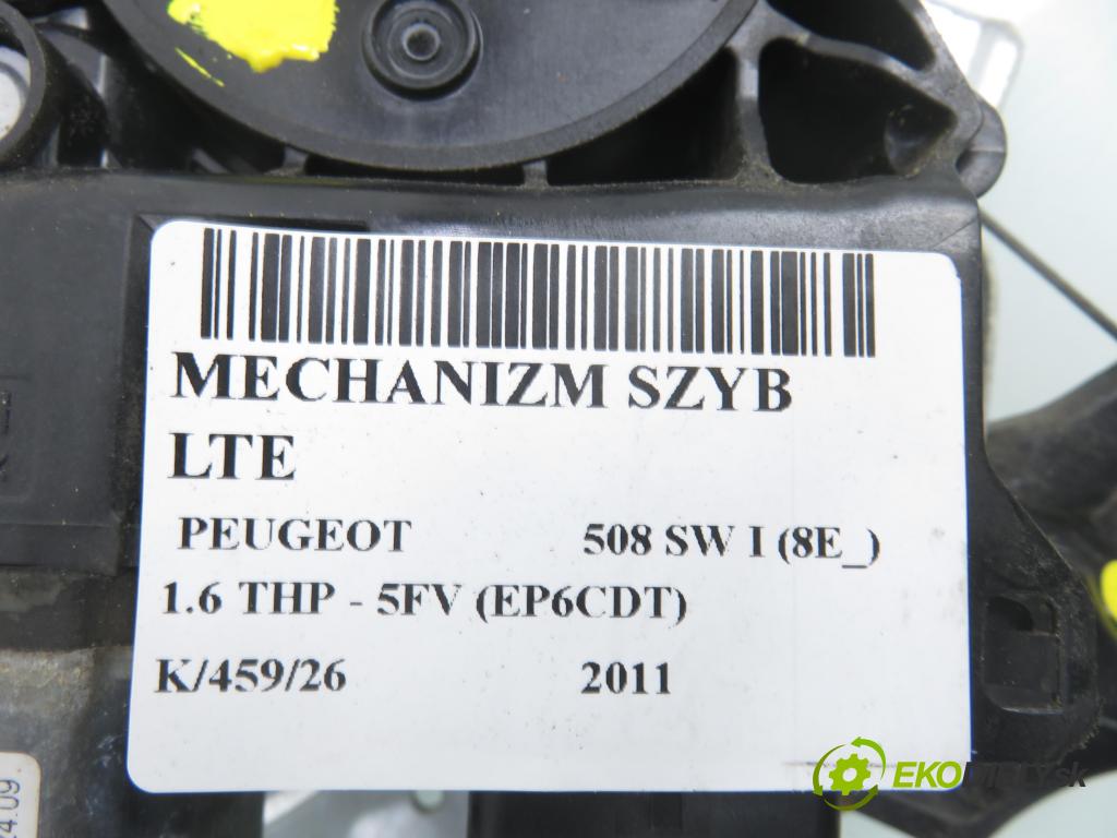 PEUGEOT 508 SW I (8E_) KOMBI 2011 115,00 1.6 THP - 5FV (EP6CDT) 1598,00 mechanismus oken LTE 0130822569 ; 9688808480