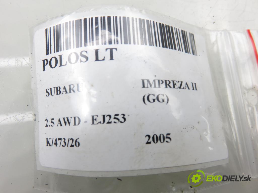 SUBARU IMPREZA kombi (GG) KOMBI 2005 123,00 2.5 167 2457,00 Poloos LT
