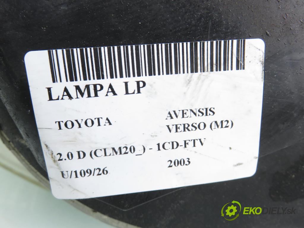 TOYOTA AVENSIS VERSO (_M2_) MINIVAN 2003 85,00 2.0 D (CLM20_) - 1CD-FTV 1995,00 světlo LP 