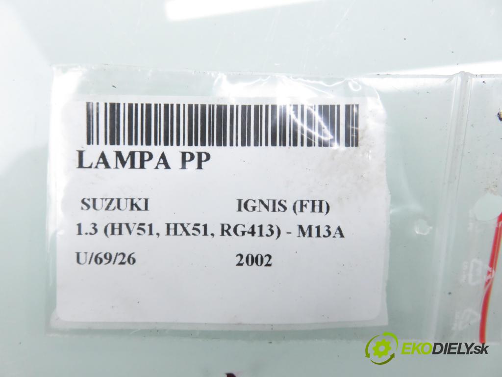 SUZUKI IGNIS (FH) HB 2002 61,00 1.3 (HV51, HX51, RG413) - M13A 1328,00 Svetlo PP P0361R