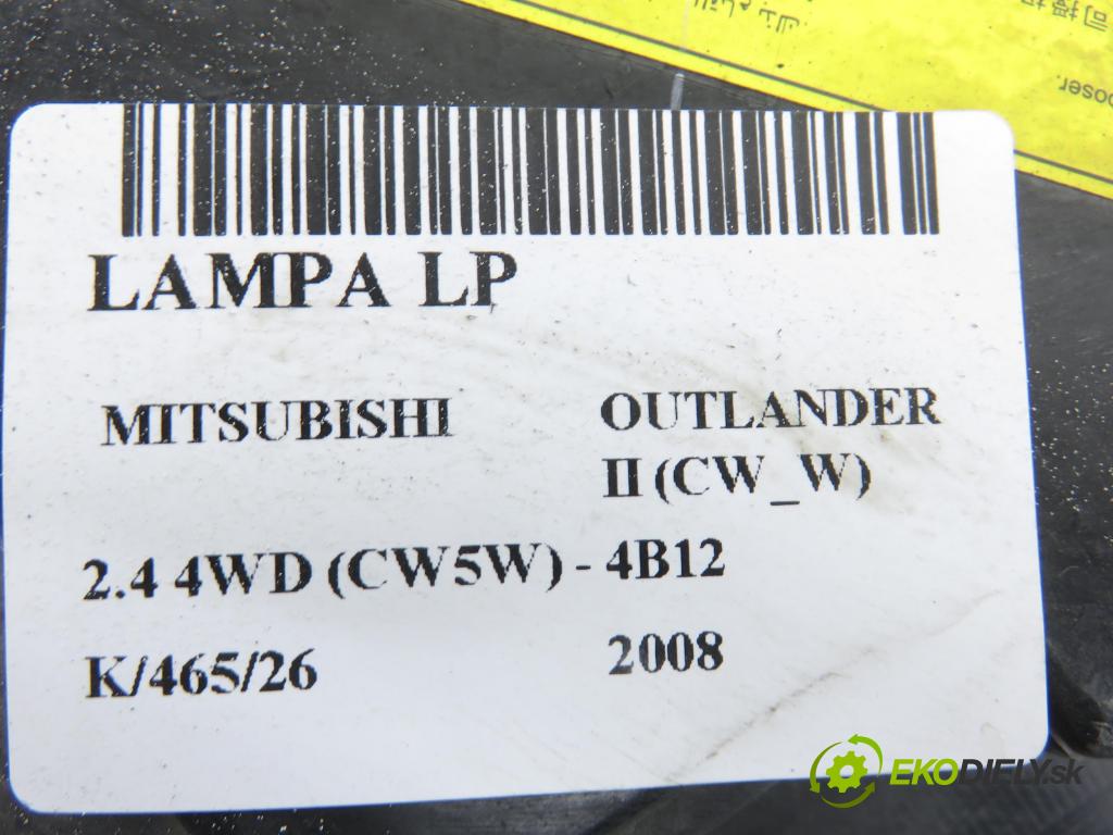 MITSUBISHI OUTLANDER II (CW_W) SUV 2008 125,00 2.4 MIVEC 4WD (CW5W) - 4B12 2360,00 Svetlo LP P5589L