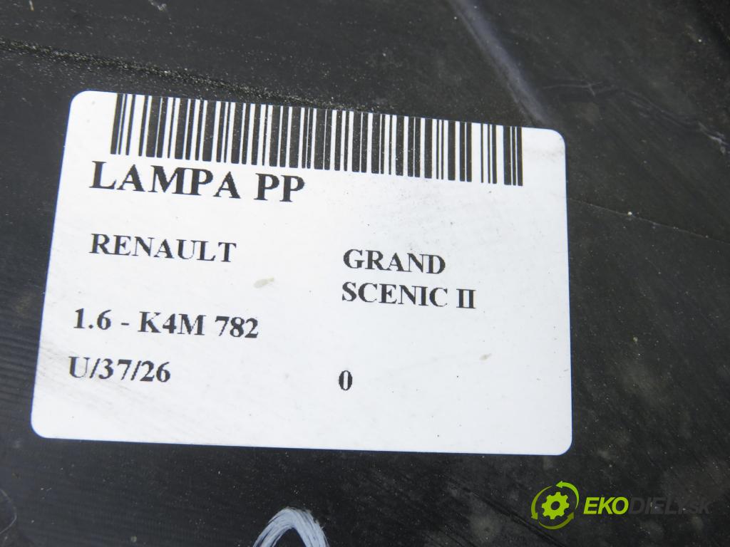 RENAULT GRAND SCENIC II (JM0/1_) VAN 2005 83,00 1.6 - K4M 782 1598,00 Svetlo PP 