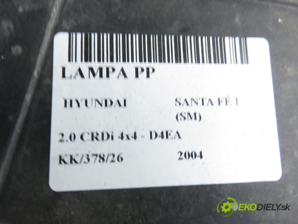 HYUNDAI SANTA FÉ I (SM) SUV 2004 83,00 2.0 CRDi 4x4 113 - D4EA 1991,00 Svetlo PP 
