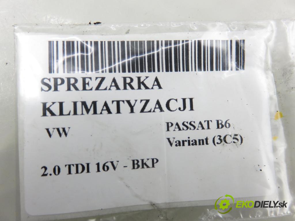 VW PASSAT B6 Variant (3C5) KOMBI 2006 103,00 2.0 TDI 16V - BKP 1968,00 KOMPRESOR: klimatizácie 1K0820859F (Kompresor klimatizácie)