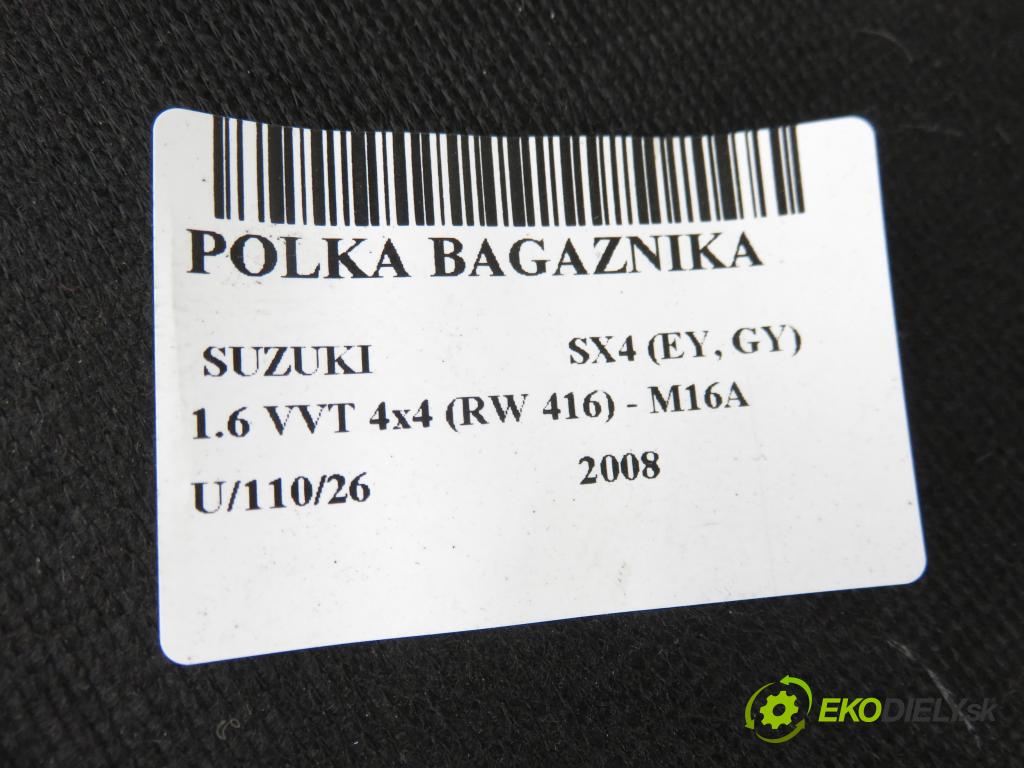 SUZUKI SX4 (EY, GY) CROSSOVER 2008 79,00 1.6 VVT 4x4 (RW 416) 107 - M16A 1586,00 POLKA: kufor